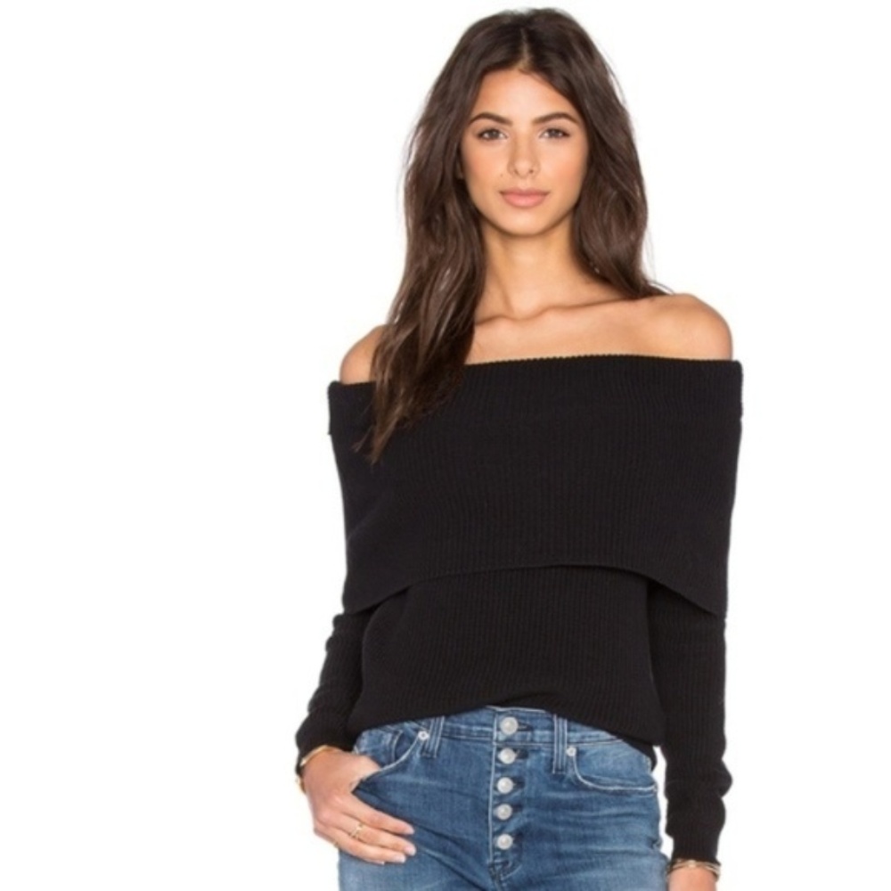 Lovers + Friends Off the Shoulder Sweater, LG